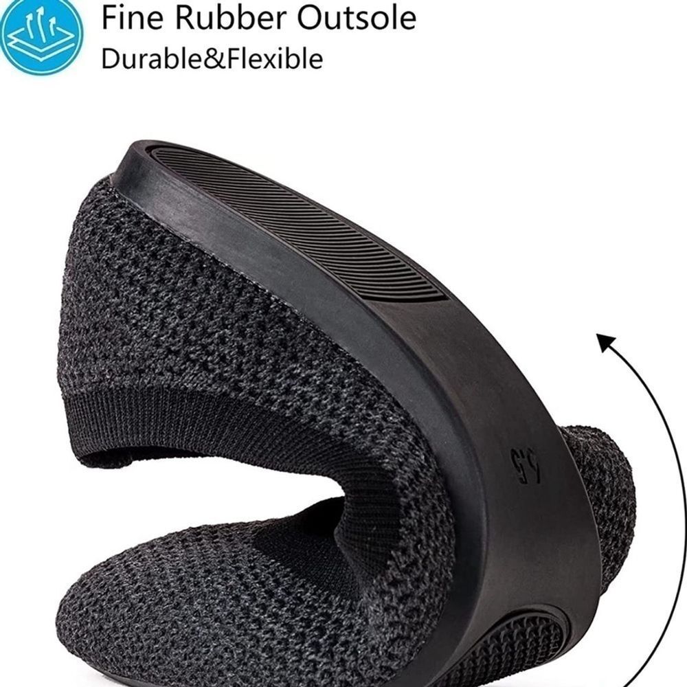 ⭐️FRANK Mully Pointed Toe Ballet Flat Slip On Flat Knit Shoes⭐️ - Picture 4 of 10